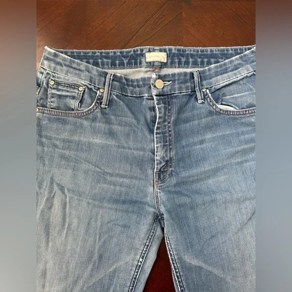 MOTHER Light Blue Denim Shorts - Picture 2 of 10